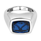 Ceylonfarbener Quarz-Ring, 925 Silber platiniert - 6,18 ct.  image number 0