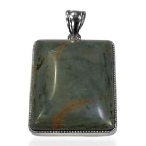 Kaffeestein-Jaspis Anhänger ca. 120,00 ct. image number 0