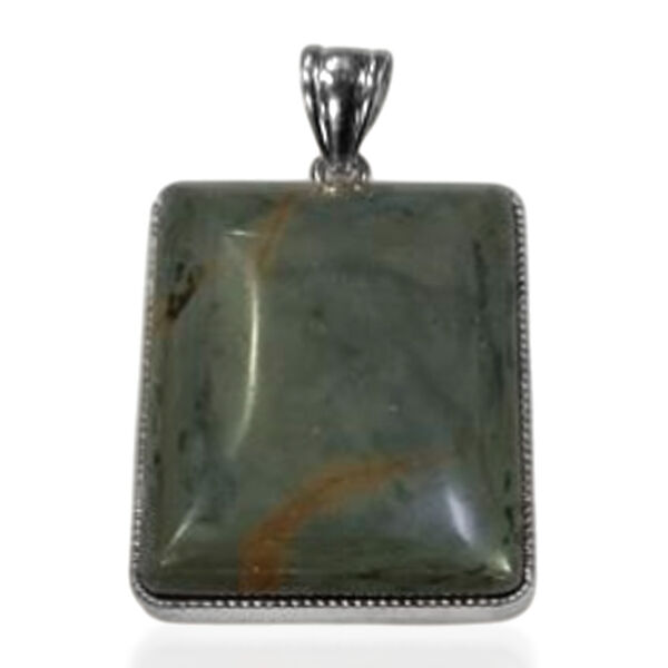 Kaffeestein-Jaspis Anhänger ca. 120,00 ct. image number 0