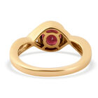 Rhodolith Granat Ring 925 Silber vergoldet  ca. 1,11 ct image number 5