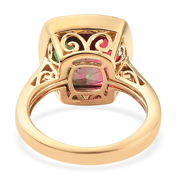 Wassermelonen-Quarz-Triplett 925 Silber 585 Vergoldet image number 6