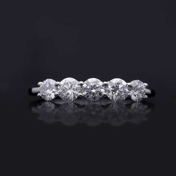 LUXURIANT SGL zertifizierter VS-EF Labor Diamant Half Eternity Ring in 585 Weißgold - 1 ct. image number 9