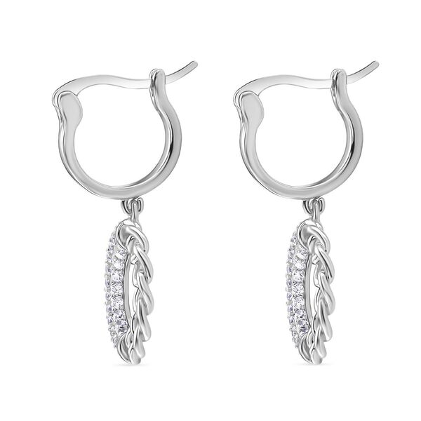 Weißer Zirkonia Ohrringe Nickelfreies Messing Standard 0.10 ct image number 4