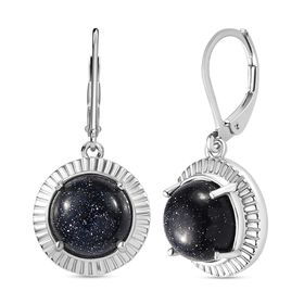 Blaue Sandstein Ohrringe - 7,66 ct.