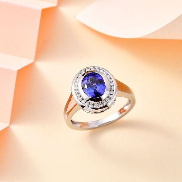 RHAPSODY AAAA Tansanit und VS EF Diamant Ring in 950 Platin - 2,26 ct. image number 10