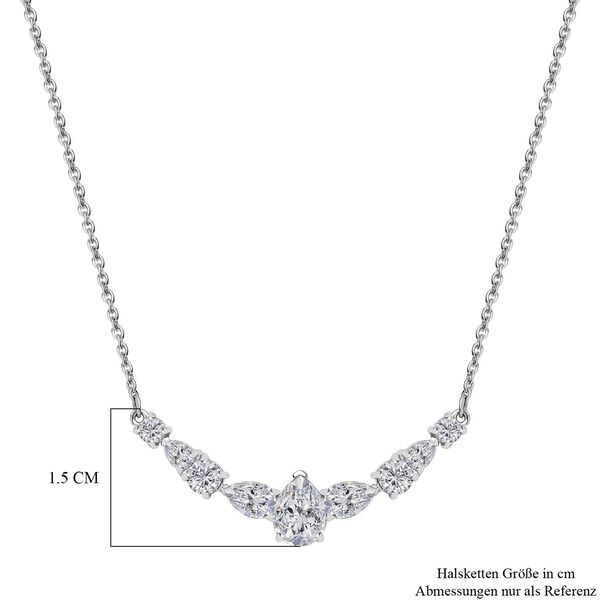 Moissanit Halskette, 45 cm - 2,56 ct. image number 6