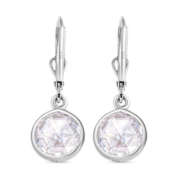 Moissanit Ohrringe, 925 Silber rhodiniert - 4,96 ct. image number 4