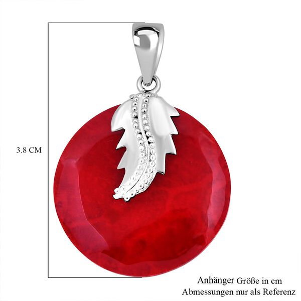 Royal Bali Kollektion - Rote Koralle Ohrringe und Anhänger image number 11