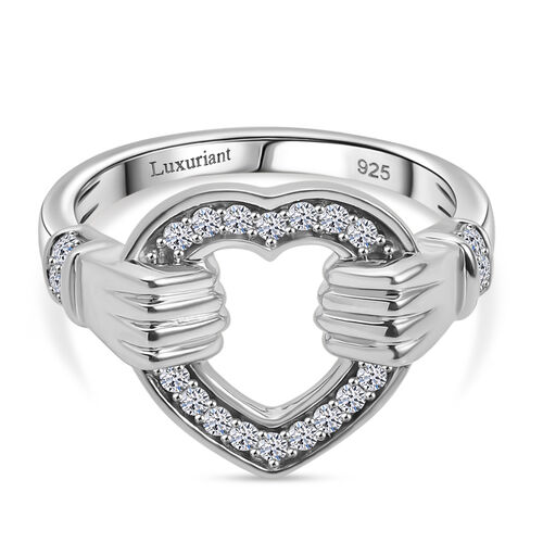 Lab Grown Diamant SI Ring 925 Silber rhodiniert (Größe 16.00) ca. 0,24 ct image number 0
