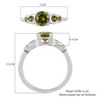 LUSTRO STELLA Peridot Zirkonia Ring 925 Silber image number 6