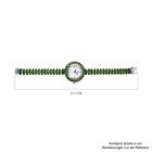 EON 1962 Schweizer Uhrwerk - natürliche Chromdiopsid-Uhr in Silber, 22,12 ct. image number 3