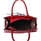 Crossbody Tasche aus echtem Leder mit Reißverschluss und mehreren Taschen, Größe 31x15x30 cm, Rot  image number 4