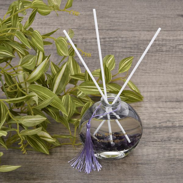 The 5th Season- Aromatherapie Duft-Diffusor mit Amethyst, Duftstäbchen und Quasten, 100ml image number 1