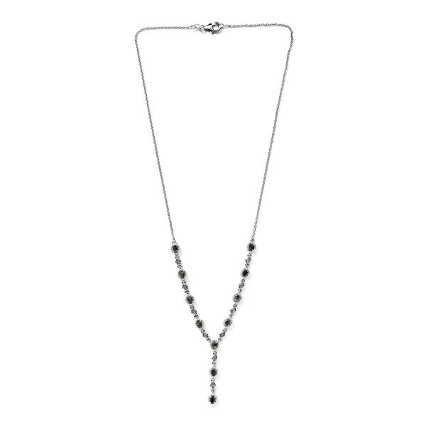 Alexandrit und Zirkon-Halskette, 45 cm - 2,46 ct. image number 3