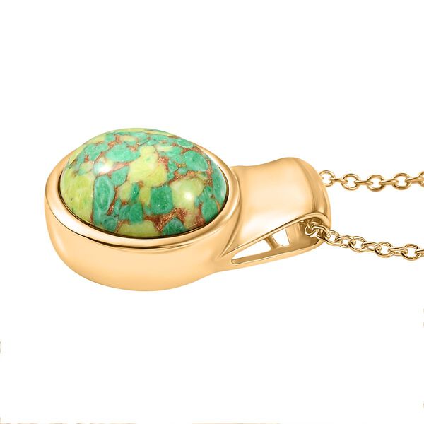 EverTrue AAA grünes Türkis Schmuckset - 30 ct. image number 8