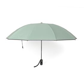 Aero-Alloy Rahmen Design – 22 Zoll LED 10K Reverse Falt-Regenschirm in Grün