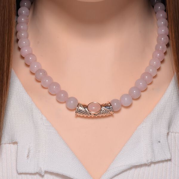 Rosenquarz Halskette, 45 cm- 330 ct. image number 2