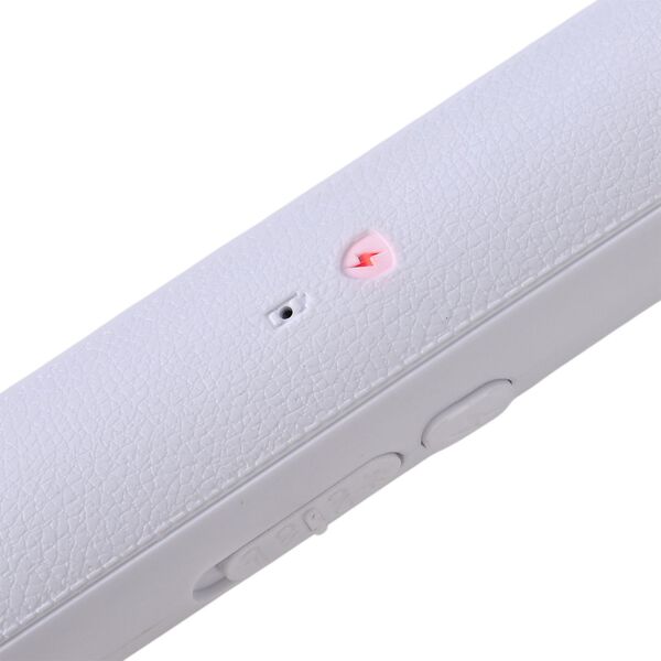 3-in-1 Elektrische M&uuml;ckenklatsche mit USB Aufladung, klappbar, zum Aufh&auml;ngen oder Aufstellen, 500 mAh, Wei&szlig; image number 5
