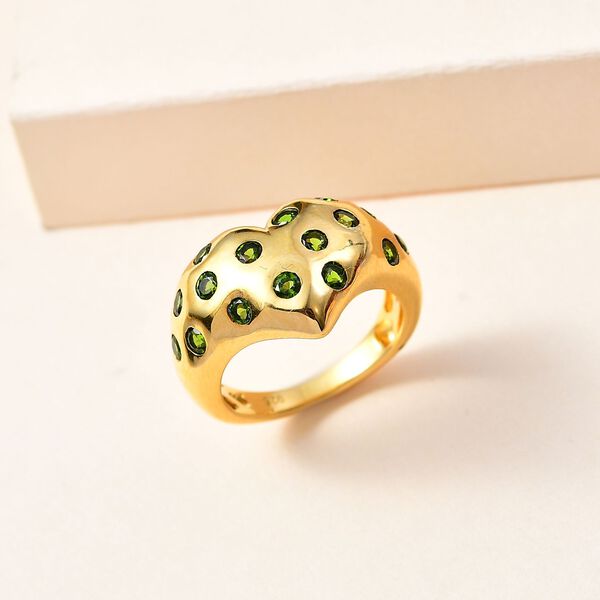 Natürlicher Chromdiopsid-Ring - 1,25 ct. image number 2