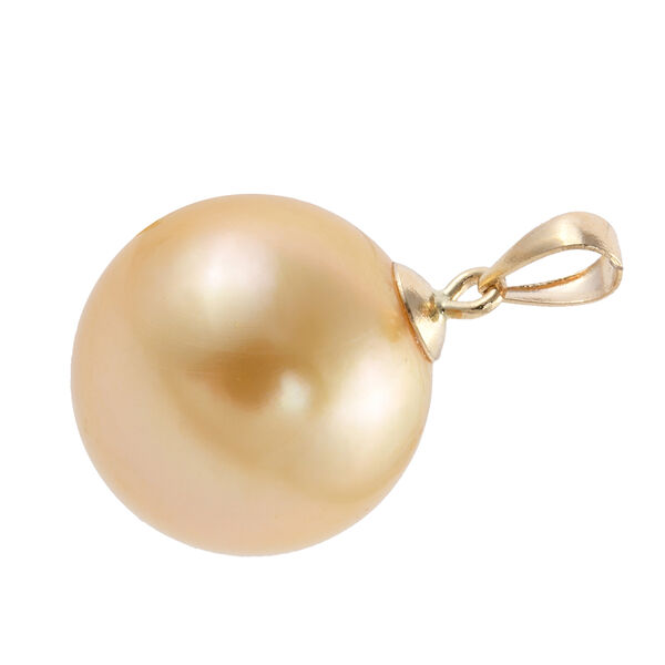 Royal Bali Kollektion - ILIANA Goldene S&uuml;dsee Perle Anh&auml;nger 750 Gelbgold image number 3