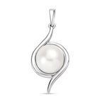 Süßwasser Perle Anhänger, Edelstahl 5.34 ct