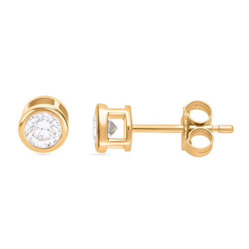 IGI zertifizierte VS Diamant Ohrringe in 585 Gold - 0,50 ct. image number 0