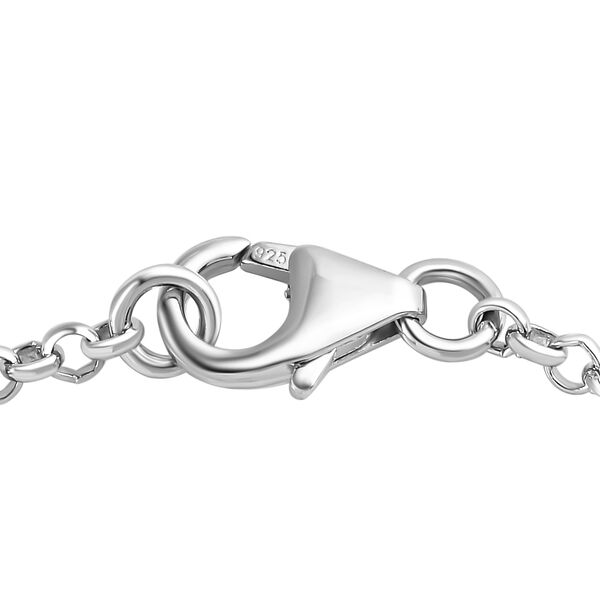 Afrikanisches Rubin Armband, (Fissure gefüllt), ca. 20 cm, 925 Silber platiniert ca. 1,38 ct image number 4