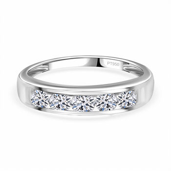 LUXURIANT IGI zertifizierter VS-EF Labor Diamant Ring in 950 Platin - 1,60 ct.