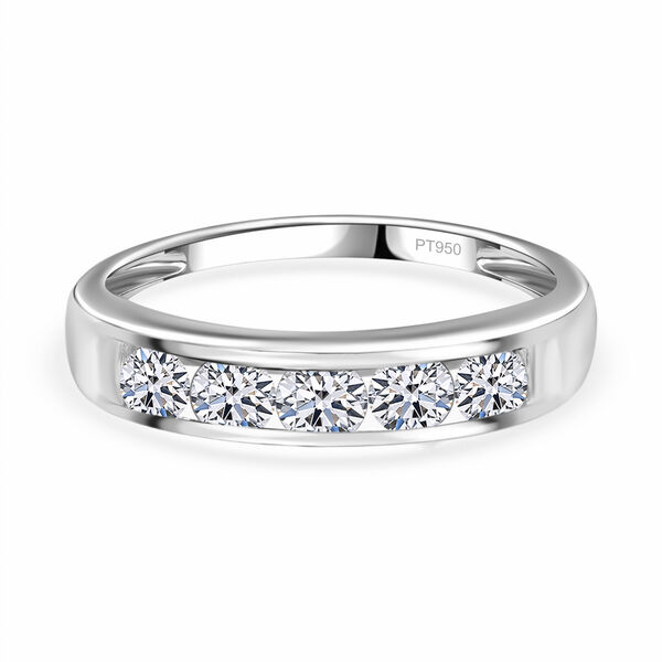 LUXURIANT IGI zertifizierter VS-EF Labor Diamant Ring in 950 Platin - 1,60 ct.