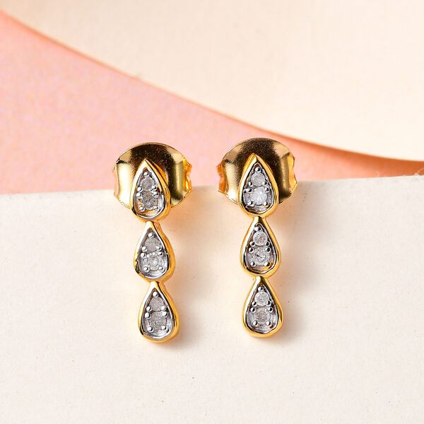 Diamant Ohrhänger - 0,10 ct. image number 2