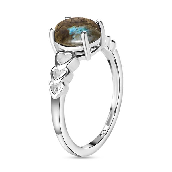 Labradorit Ring und Anh&auml;nger, 925 Silber ca. 2,65 ct image number 5