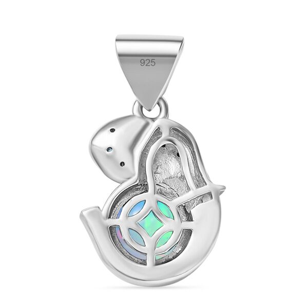 AA Natürlicher, äthiopischer Welo Opal und Neon Apatit Anhänger - 1,38 ct. image number 5