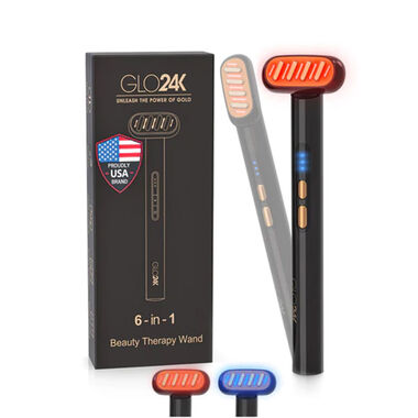 Glo24k:6-IN-1 Facial Therapy Wand