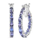 D'Joy Tansanit Ohrringe 925 Silber rhodiniert ca. 5,54 ct.