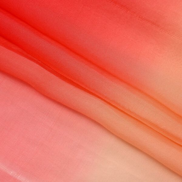 LA MAREY - Schal aus 100% reiner Maulbeerseide, Rot-Orange image number 4