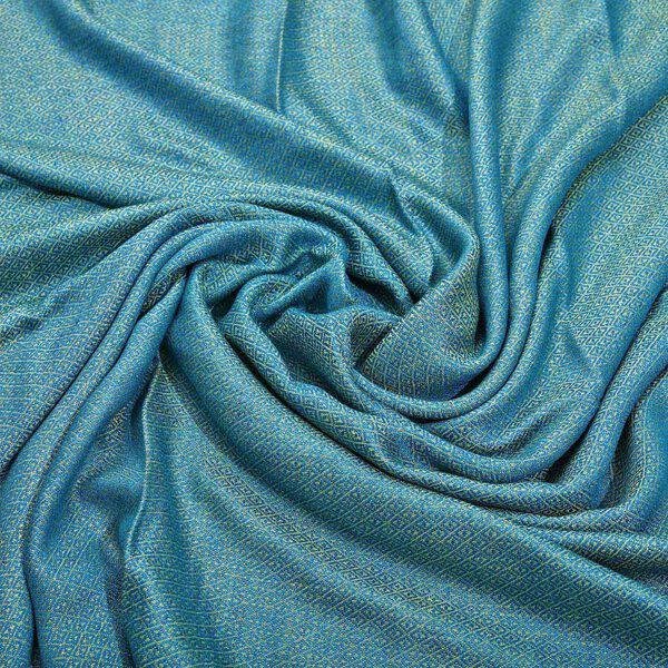 Superweicher doppelgewebter Schal, 70x170 cm, T&uuml;rkis image number 8