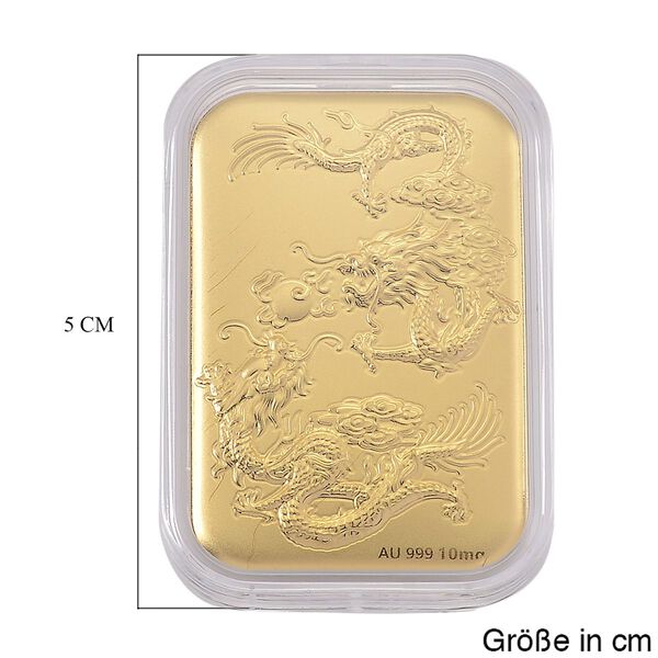 EXKLUSIVES GESCHENK 999er Goldbarren mit Drachen-Motiv image number 5