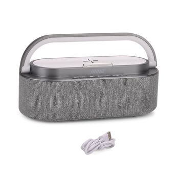 Kabelloser tragbarer Lautsprecher, 23,5&times;9,3&times;11,3cm, grau