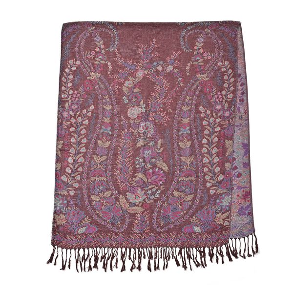 Schal mit Blumenmuster in lila image number 2