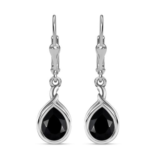 Schwarze Spinell Ohrringe, 925 Silber platiniert ca. 5.65 ct image number 0