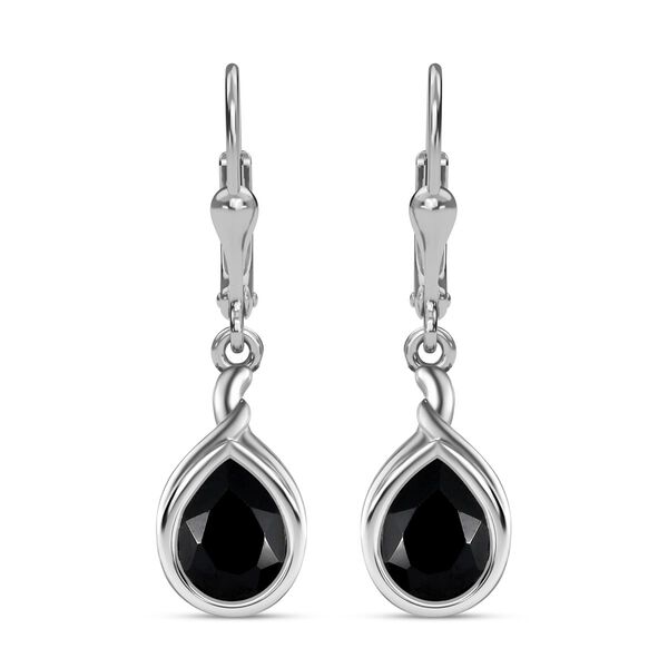 Schwarze Spinell Ohrringe, 925 Silber platiniert ca. 5.65 ct image number 0