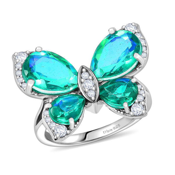 D'Joy Pfau Triplett Quarz und Zirkon Ring - 6,12 ct. image number 3