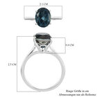 Indicolite Triplett Quarz-Ring, 925 Silber (Größe 16.00) ca. 3,15 ct image number 6