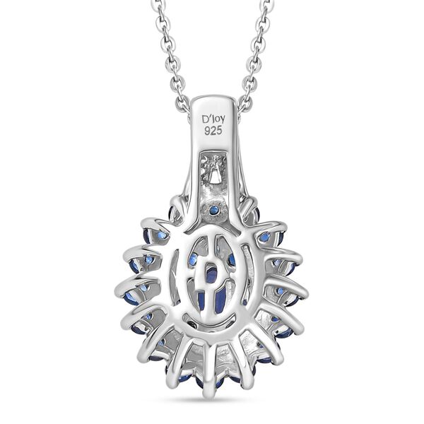 D'Joy AA Ceylon Saphir und Zirkon Anhänger mit 50cm Kette - 1,59 ct. image number 5