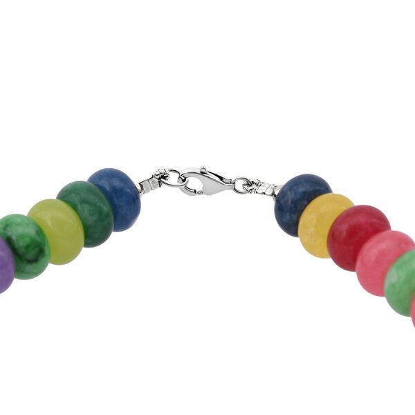 Mehrfarbige Achat 45cm Halskette und 19cm Armband image number 5