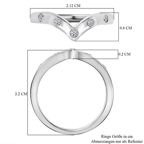 LUXURIANT DIAMOND- SI-GH Labor Diamant Ring, 925 Silber rhodiniert - 0,20 ct. image number 7