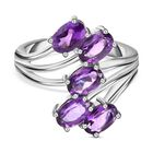 Afrikanischer Amethyst Ring Edelstahl (Größe 16.00) ca. 2,00 ct