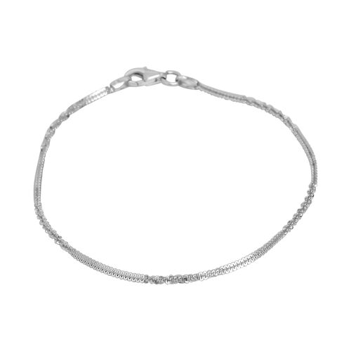 Italienisches Funkel-Armband, ca. 18.5 cm, 925 Silber image number 0