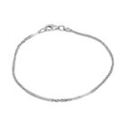 Italienisches Funkel-Armband, ca. 18.5 cm, 925 Silber