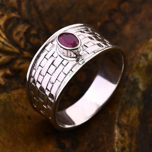 Royal Bali Kollektion - Afrikanischer Rubin Ring - 0,64 ct. image number 1